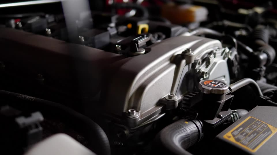 Sauberer Motorraum